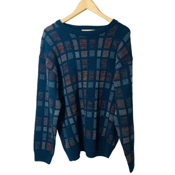 Munsingwear Other - Vintage Munsingwear Sweater Men’s XL Crewneck Navy Blue Knit 1990's Cosby